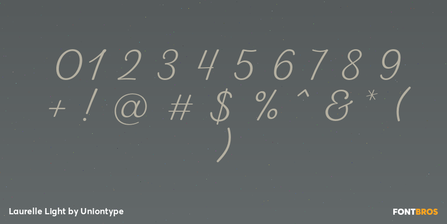Laurelle Light Font Poster #4