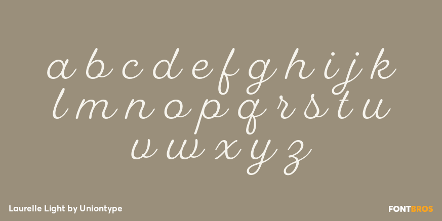 Laurelle Light Font Poster #1