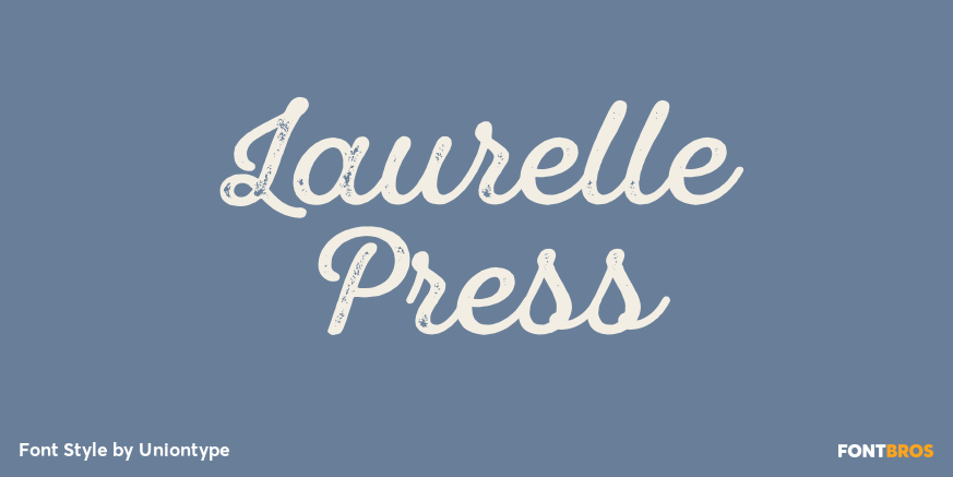 Laurelle Press Font Poster #1