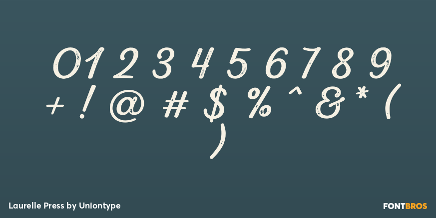 Laurelle Press Font Poster #1