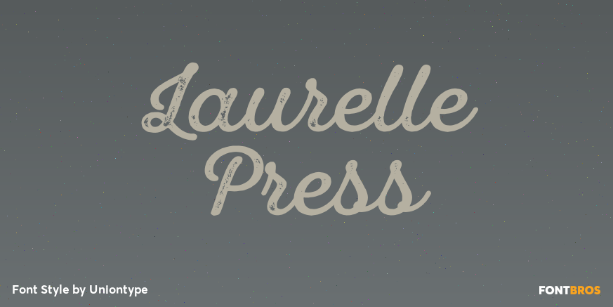 Laurelle Press Font Poster #1