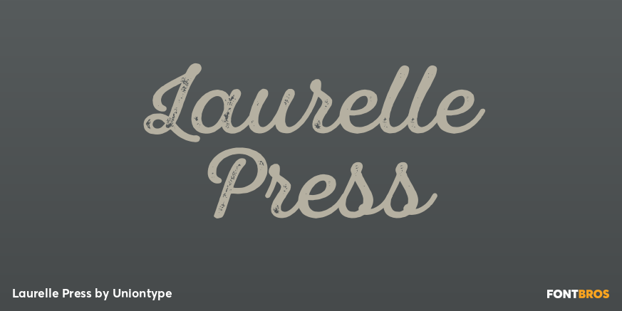Laurelle Press Font Poster
