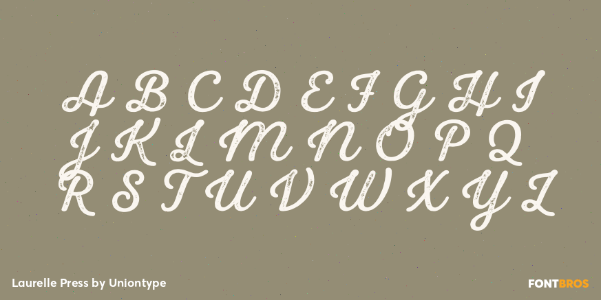 Laurelle Press Font Poster #2