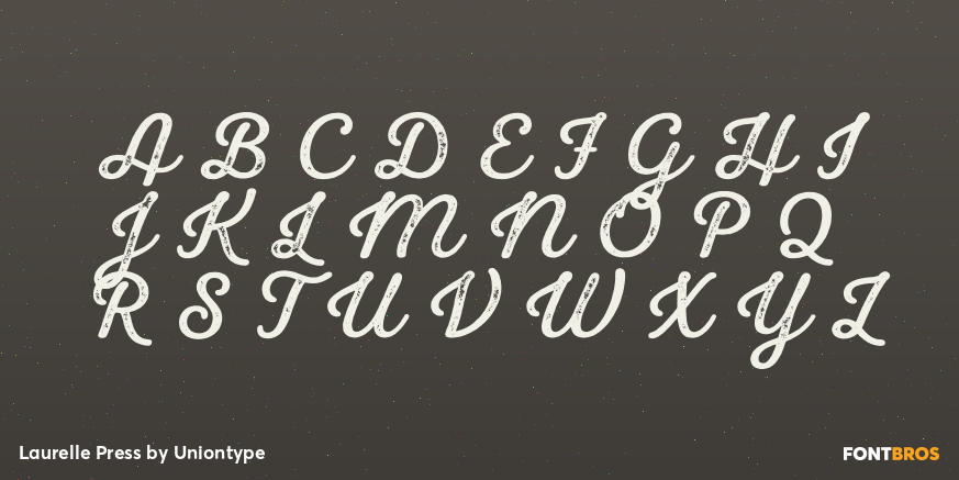 Laurelle Press Font Poster #1