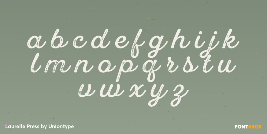 Laurelle Press Font Poster #1