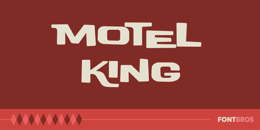 Motel King Font Poster