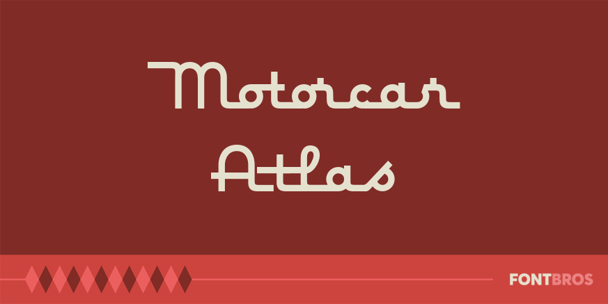 Motorcar Atlas Font Poster