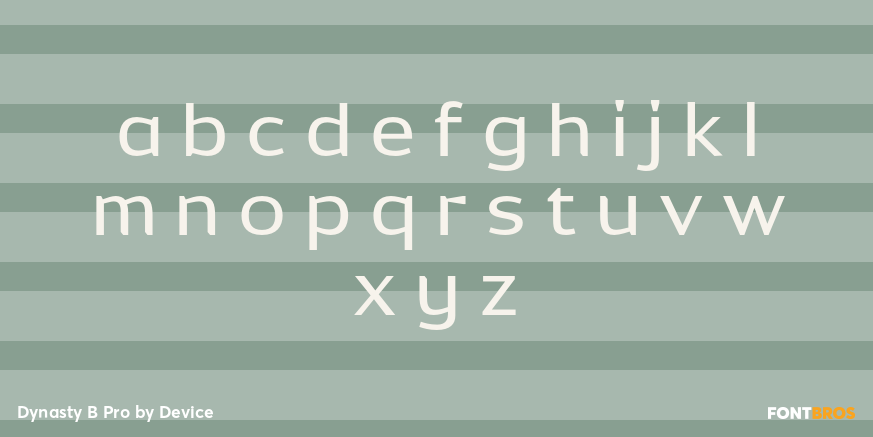 Dynasty B Pro Font Poster #1