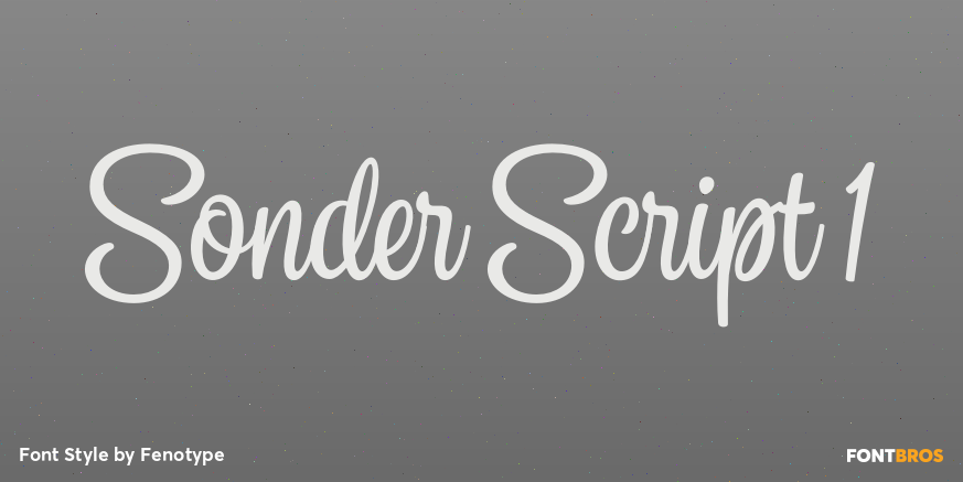 Sonder Script 1 Font Poster #1