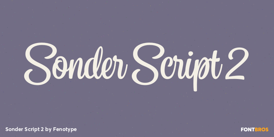 Sonder Script 2 Font Poster #1