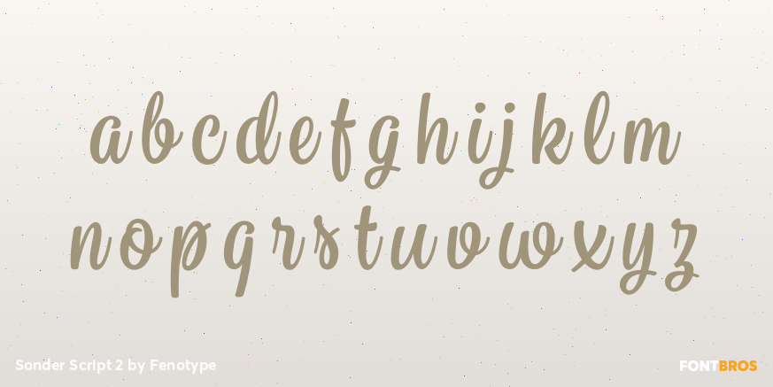Sonder Script 2 Font Poster #3