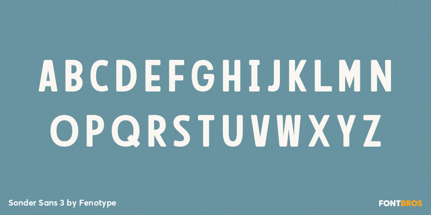 Sonder Sans 3 Font Poster #2