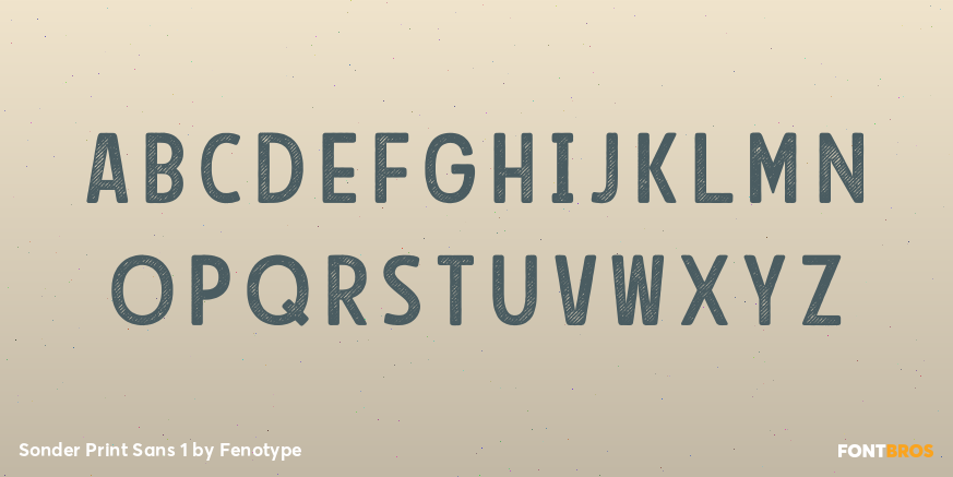 Sonder Print Sans 1 Font Poster #2