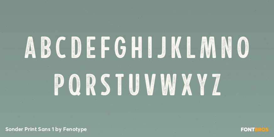 Sonder Print Sans 1 Font Poster #3