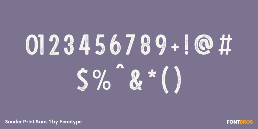 Sonder Print Sans 1 Font Poster #4