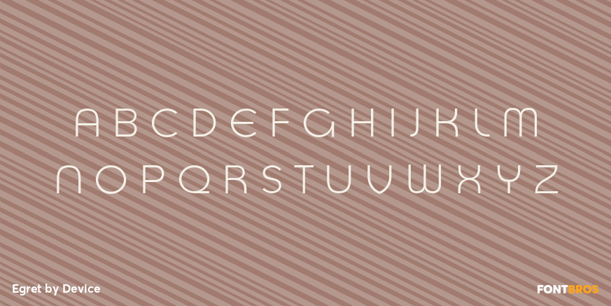 Egret Font Poster #2