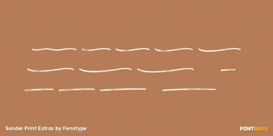 Sonder Print Extras Font Poster #4