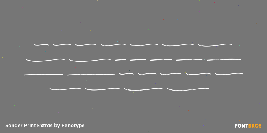 Sonder Print Extras Font Poster #2