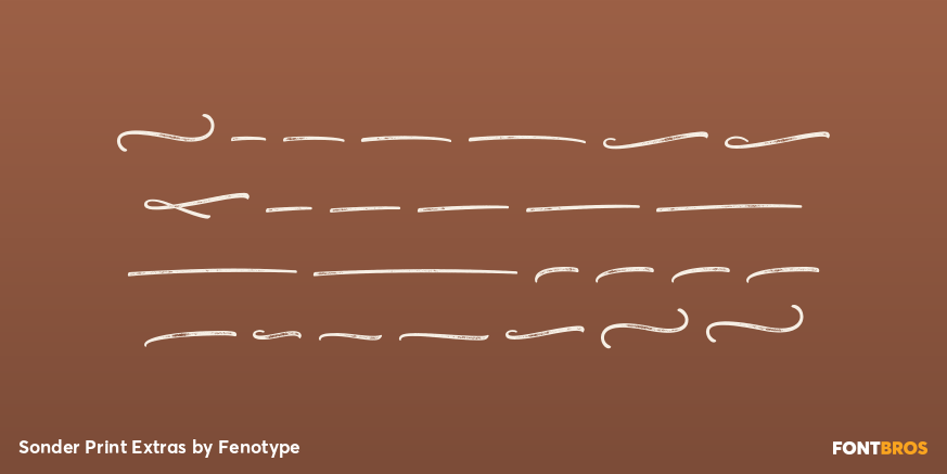 Sonder Print Extras Font Poster #3