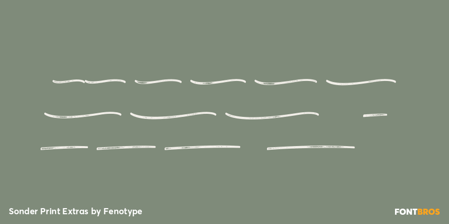 Sonder Print Extras Font Poster #4