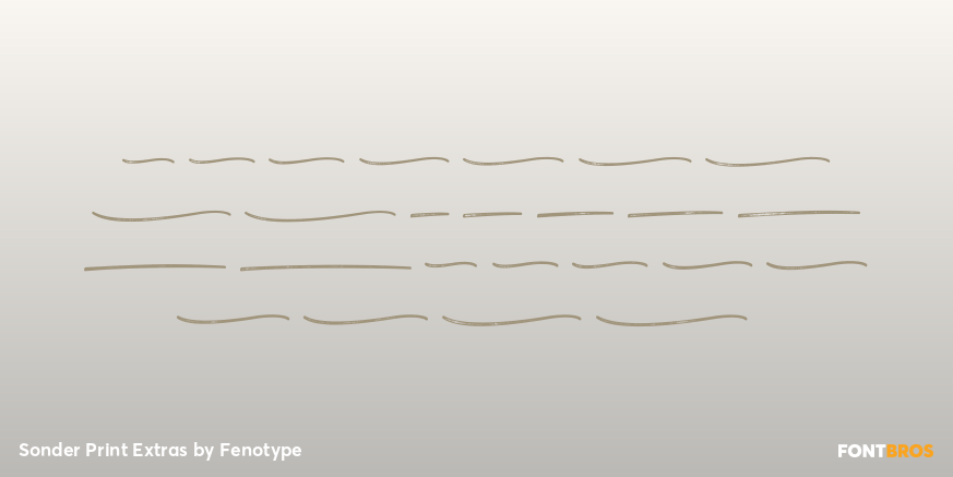 Sonder Print Extras Font Poster #2