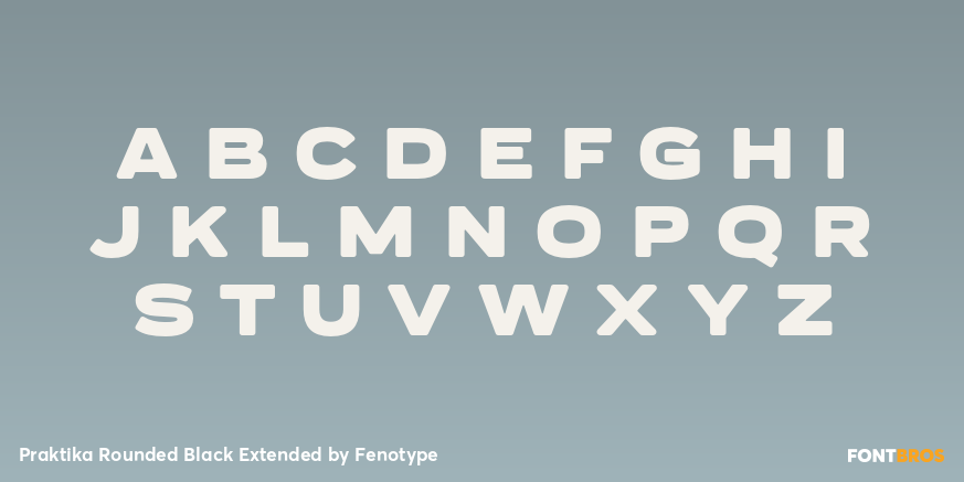 Praktika Rounded Black Extended Font Poster #2