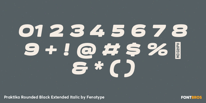 Praktika Rounded Black Extended Italic Font Poster #4