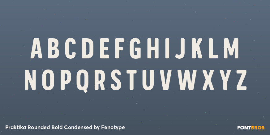 Praktika Rounded Bold Condensed Font Poster #1