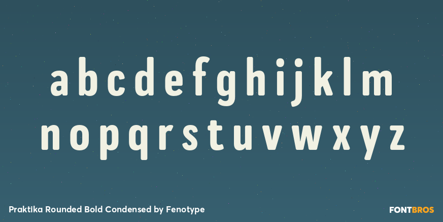 Praktika Rounded Bold Condensed Font Poster #1