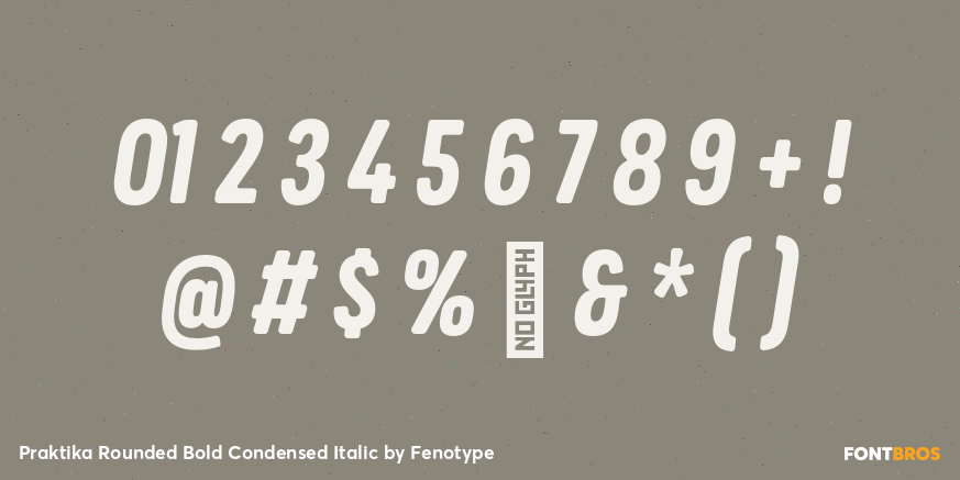 Praktika Rounded Bold Condensed Italic Font Poster #4