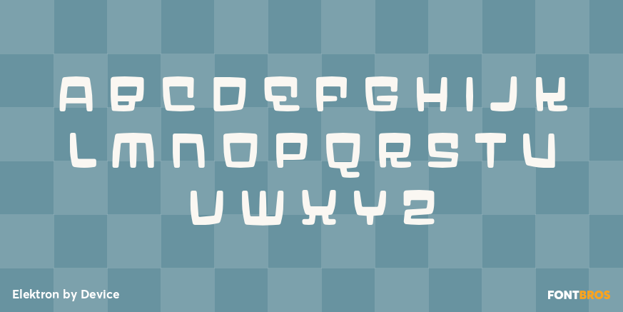 Elektron Font Poster #2