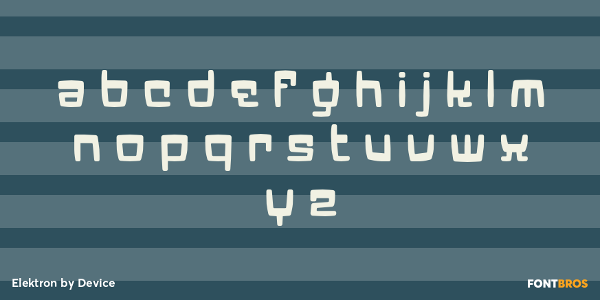 Elektron Font Poster #3