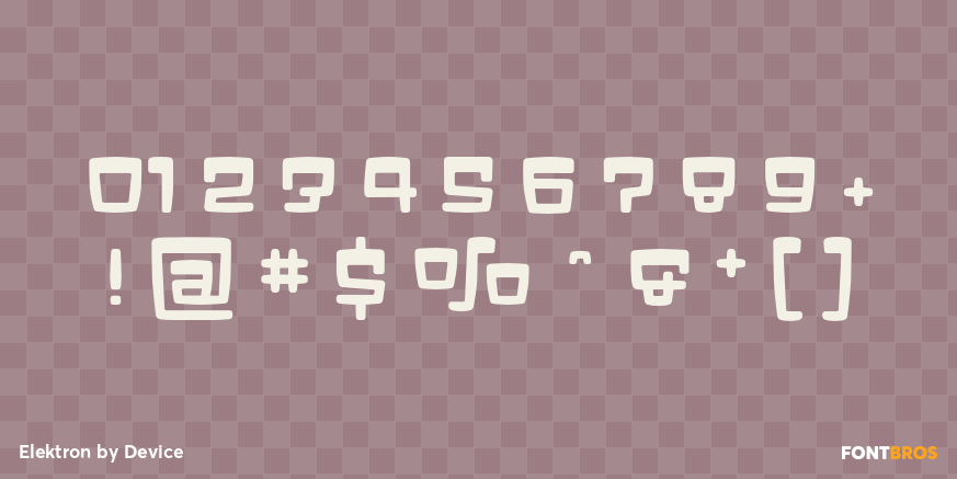 Elektron Font Poster #4