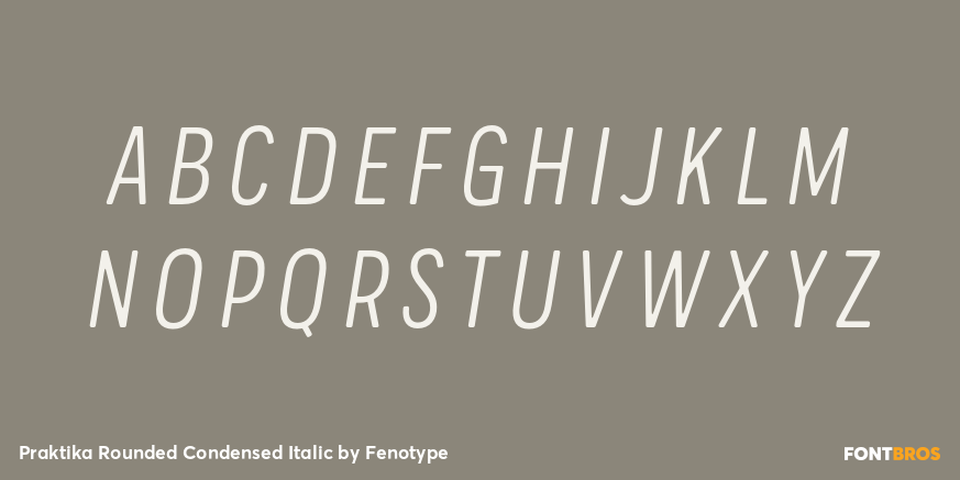 Praktika Rounded Condensed Italic Font Poster #2