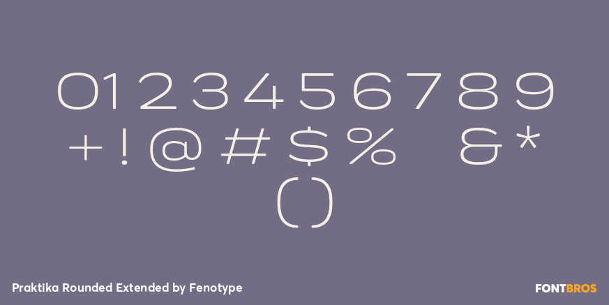 Praktika Rounded Extended Font Poster #1