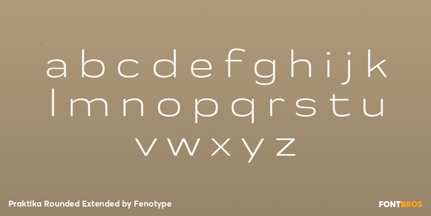 Praktika Rounded Extended Font Poster #3