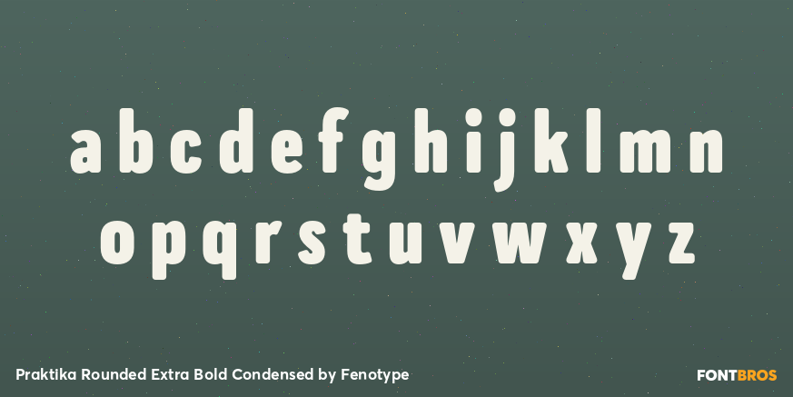 Praktika Rounded Extra Bold Condensed Font Poster #3