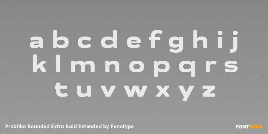 Praktika Rounded Extra Bold Extended Font Poster #3