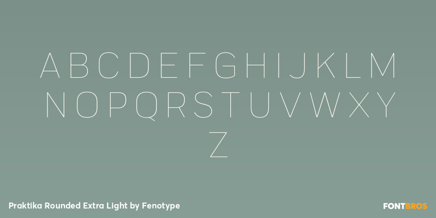 Praktika Rounded Extra Light Font Poster #2