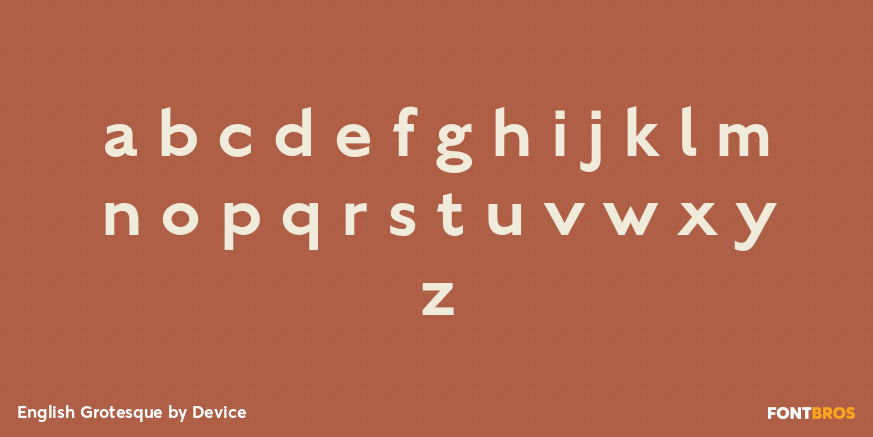 English Grotesque Font Poster #3