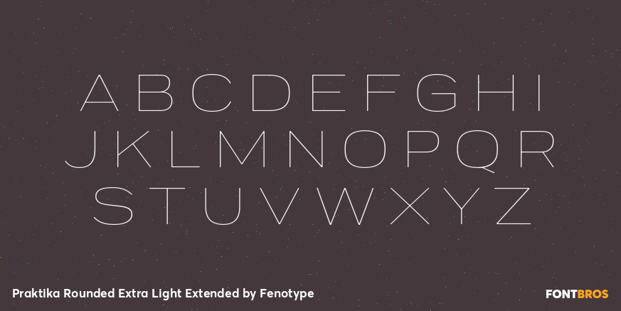 Praktika Rounded Extra Light Extended Font Poster #2
