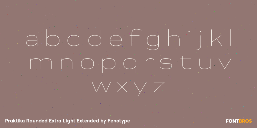 Praktika Rounded Extra Light Extended Font Poster #3
