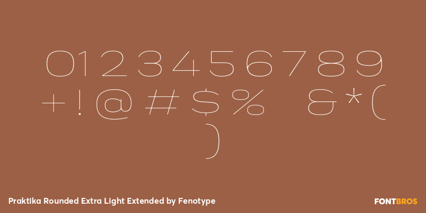 Praktika Rounded Extra Light Extended Font Poster #4