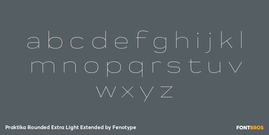 Praktika Rounded Extra Light Extended Font Poster #1