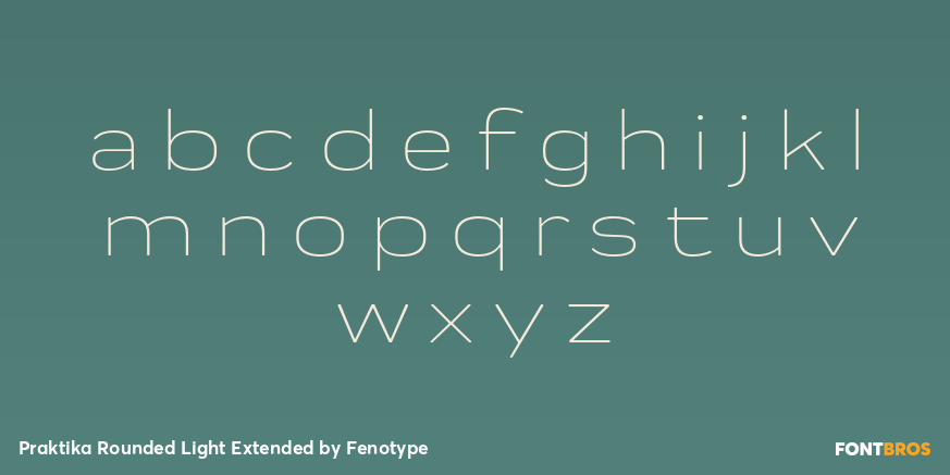 Praktika Rounded Light Extended Font Poster #3