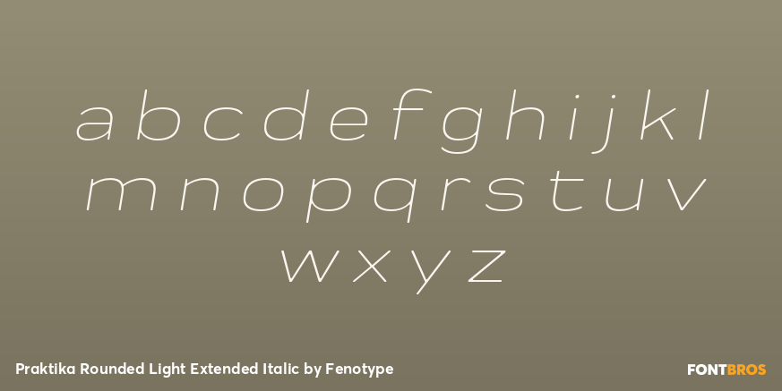 Praktika Rounded Light Extended Italic Font Poster #3