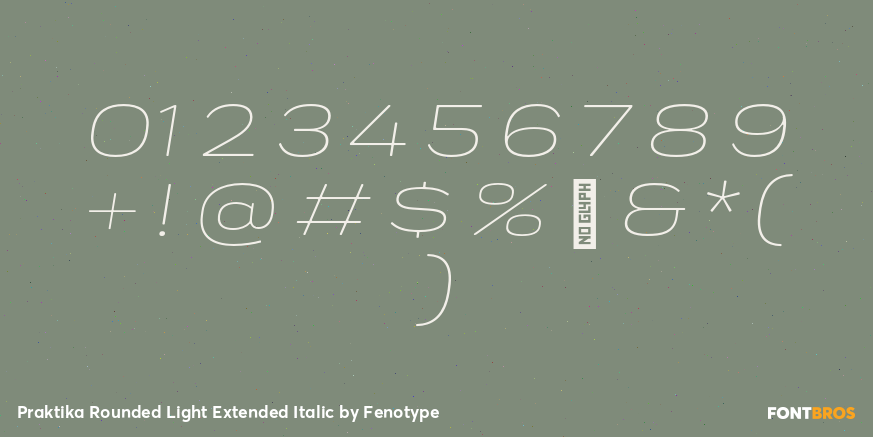 Praktika Rounded Light Extended Italic Font Poster #4