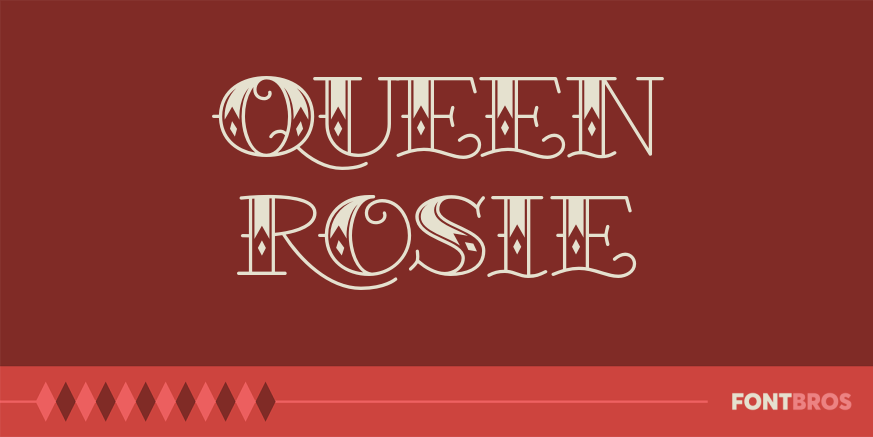 Queen Rosie Font Poster