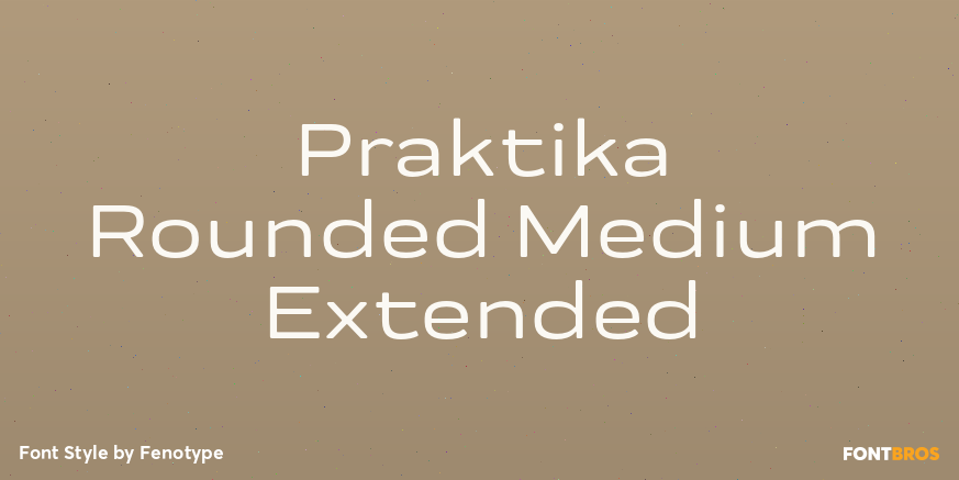 Praktika Rounded Medium Extended Font Poster #1
