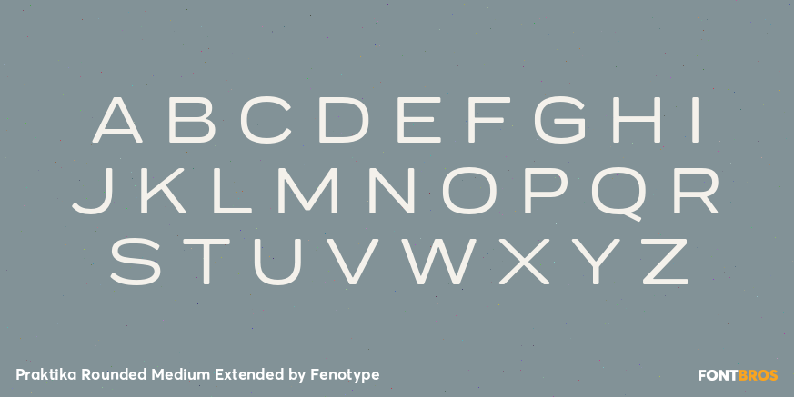 Praktika Rounded Medium Extended Font Poster #1